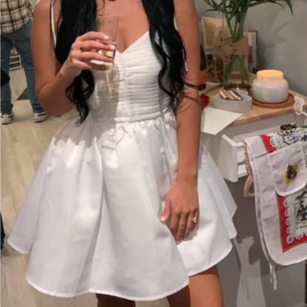 Petite white bridal dress